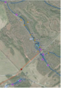 Map 1. Plantation Pipe Line surface water sampling locations